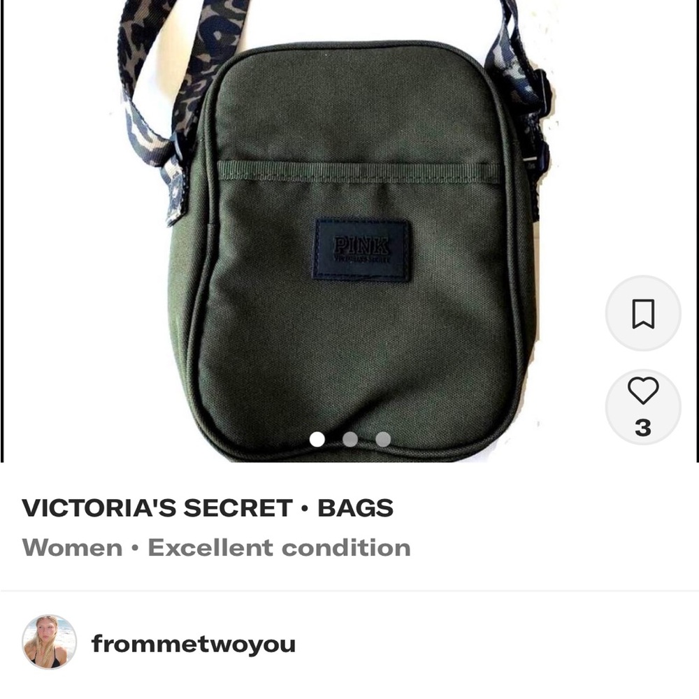 Victoria's Secret Green Crossbody Bag